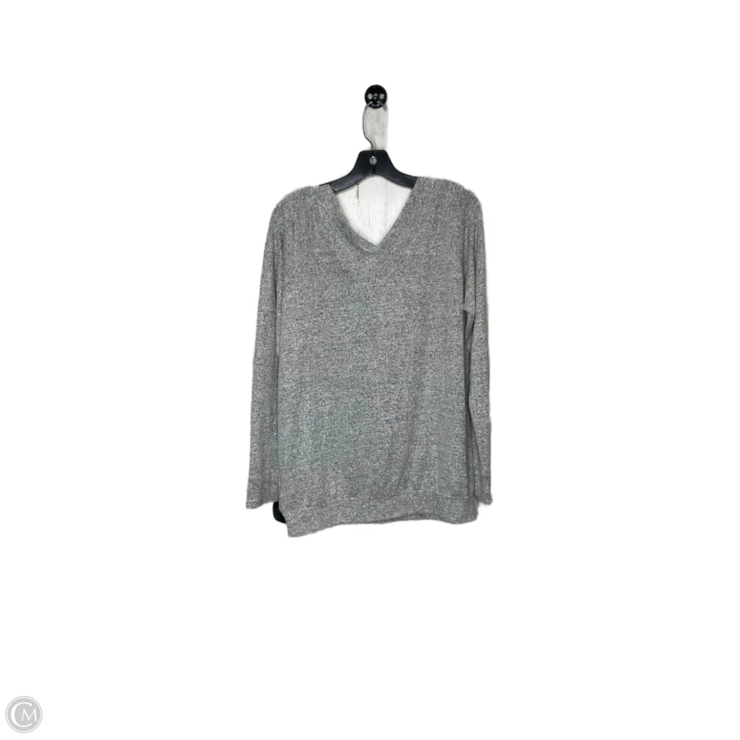 Top Long Sleeve By Clothes Mentor In Grey, Size: L
