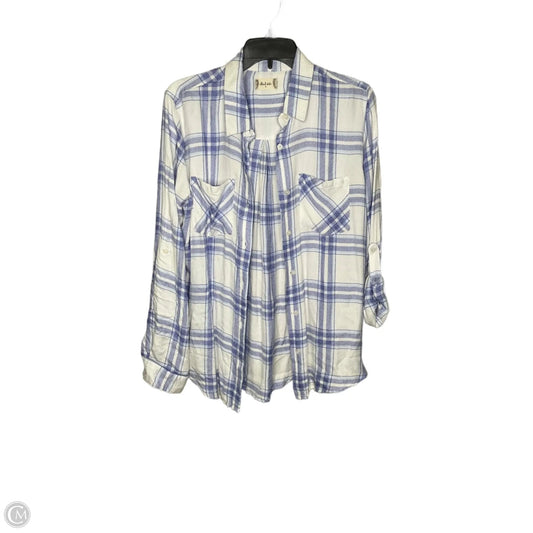 Top Long Sleeve By Altard State In Plaid Pattern, Size: S