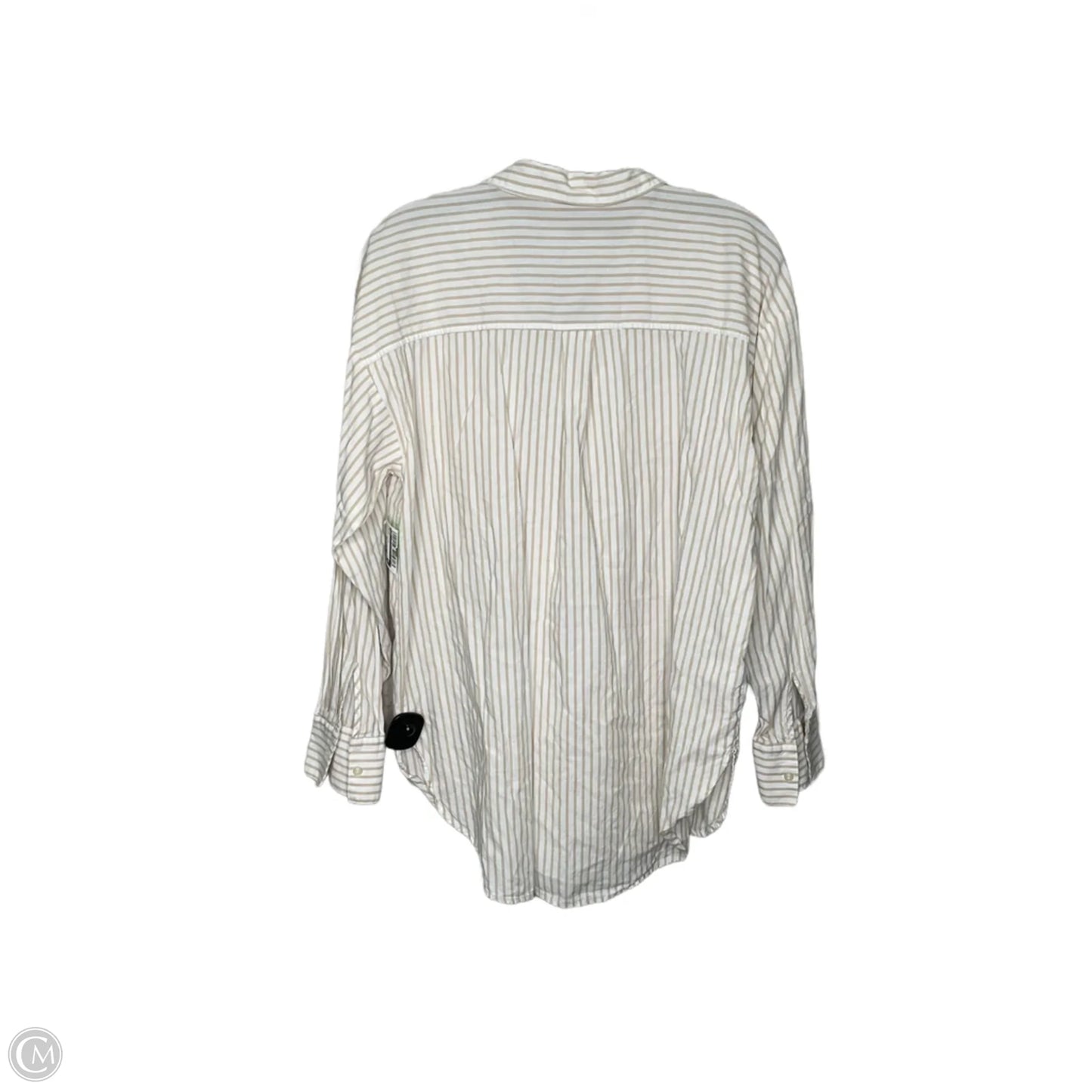 Top Long Sleeve By Loft In Striped Pattern, Size: M