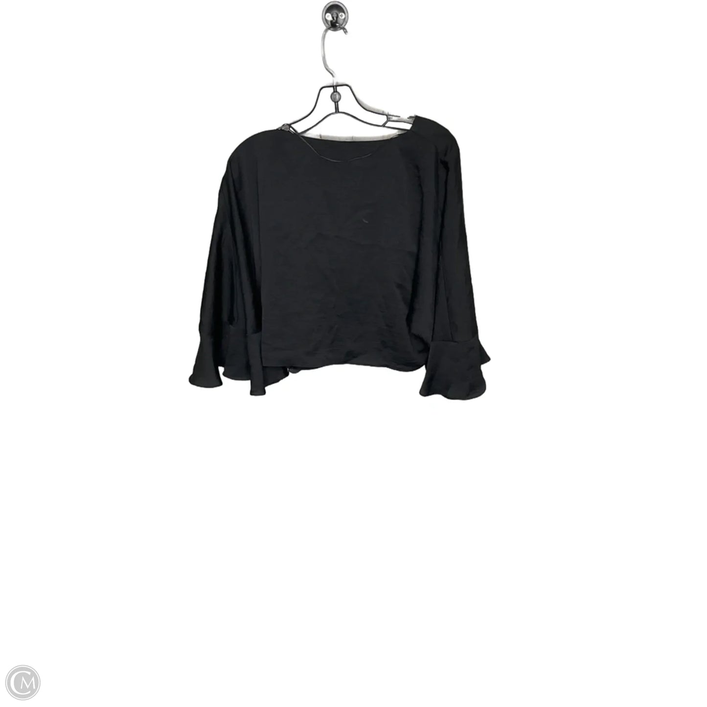 Top 3/4 Sleeve By Zara In Black, Size: Xl