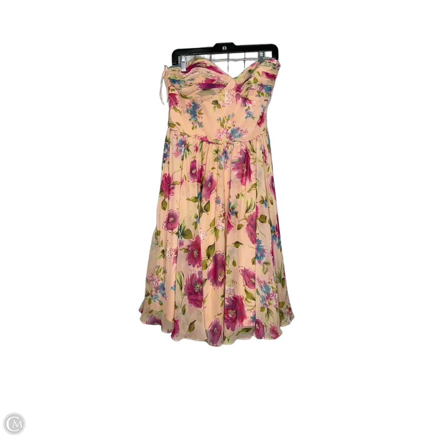 Dress Party Midi By Clothes Mentor In Floral Print, Size: Xl