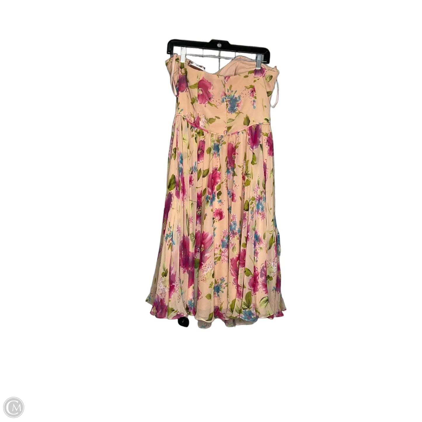 Dress Party Midi By Clothes Mentor In Floral Print, Size: Xl