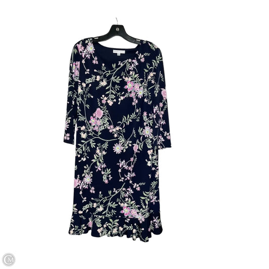 Dress Casual Midi By Sandra Darren In Multi-colored, Size: 14