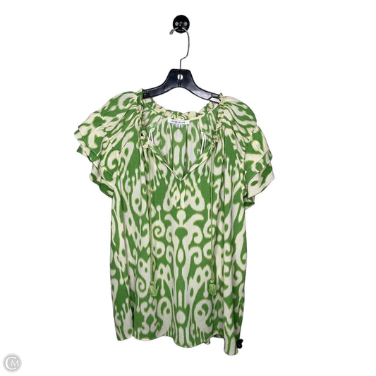 Top Short Sleeve By Rose And Olive In Green, Size: 1x