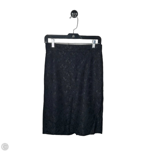 Skirt Midi By Ann Taylor In Black, Size: 2p