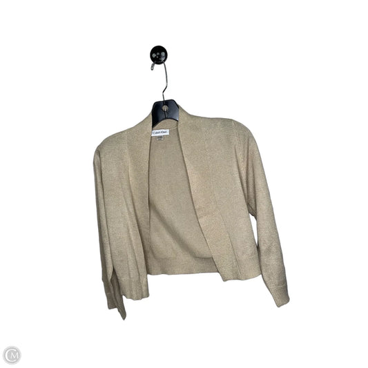 Cardigan By Calvin Klein In Gold, Size: s