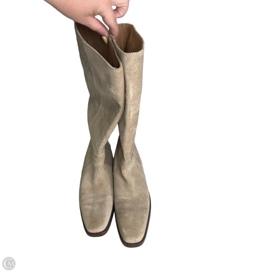 Boots Mid-calf Flats By Madewell In Tan, Size: 7