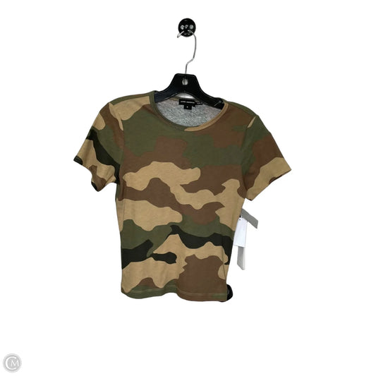 Top Short Sleeve By Good American In Camouflage Print, Size: S