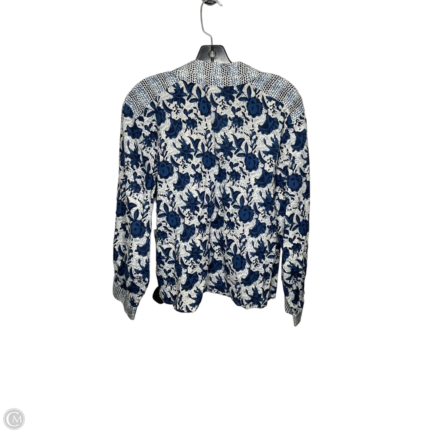 Top Long Sleeve By Thml In Blue, Size: L
