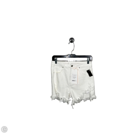 Shorts By Risen In White Denim, Size: M