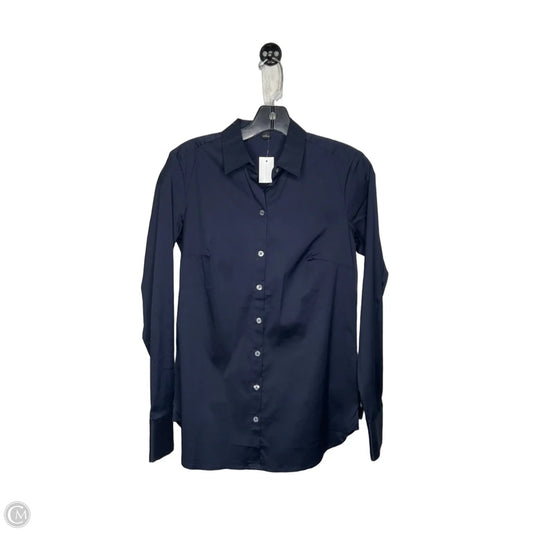 Top Long Sleeve By Ann Taylor In Navy, Size: Xs