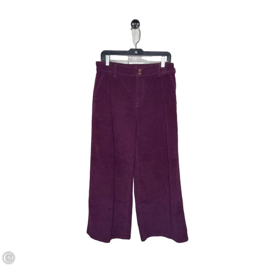 Pants Corduroy By Wonderly In Purple, Size: 10p
