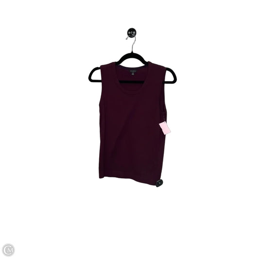 Top Sleeveless By Talbots In Maroon, Size: S