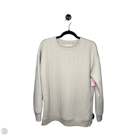 Sweatshirt Crewneck By Maurices In Tan, Size: S