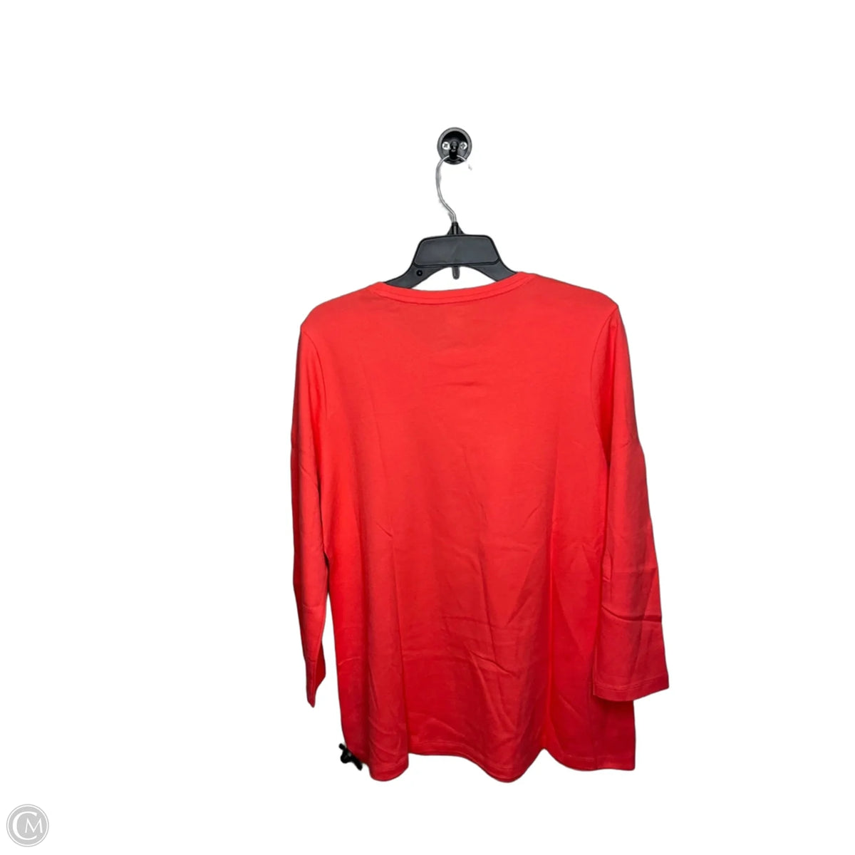 Top 3/4 Sleeve Basic By Kim Rogers In Coral, Size: L
