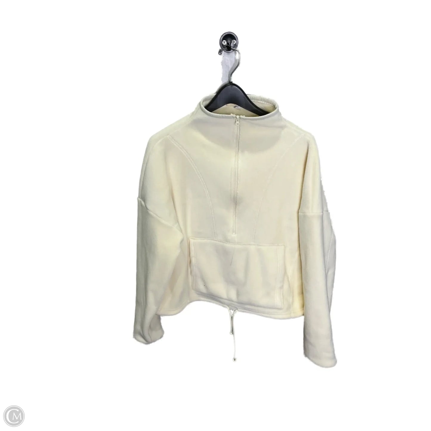 Athletic Jacket By Clothes Mentor In Cream, Size: M