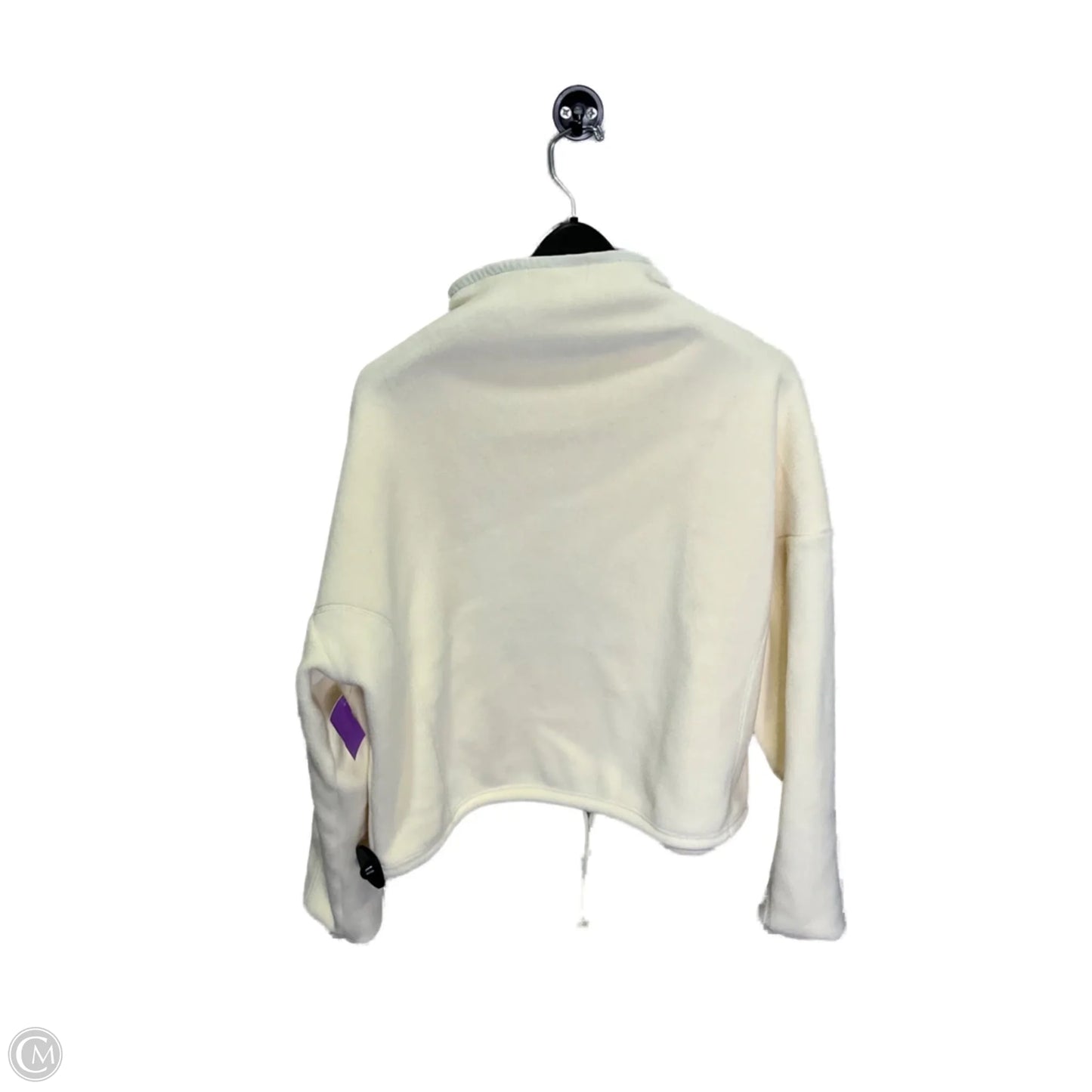 Athletic Jacket By Clothes Mentor In Cream, Size: M