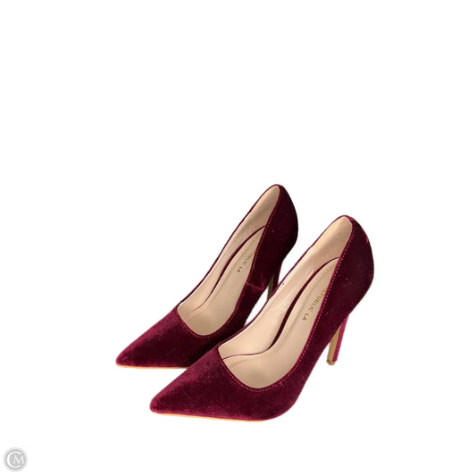 Shoes Heels Stiletto By Clothes Mentor In Maroon, Size: 7.5