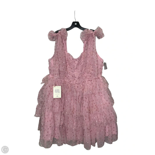 Dress Party Midi By Cmb In Pink, Size: 1x