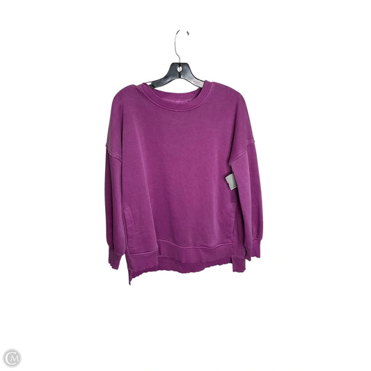 Sweatshirt Crewneck By Zenana Outfitters In Purple, Size: S