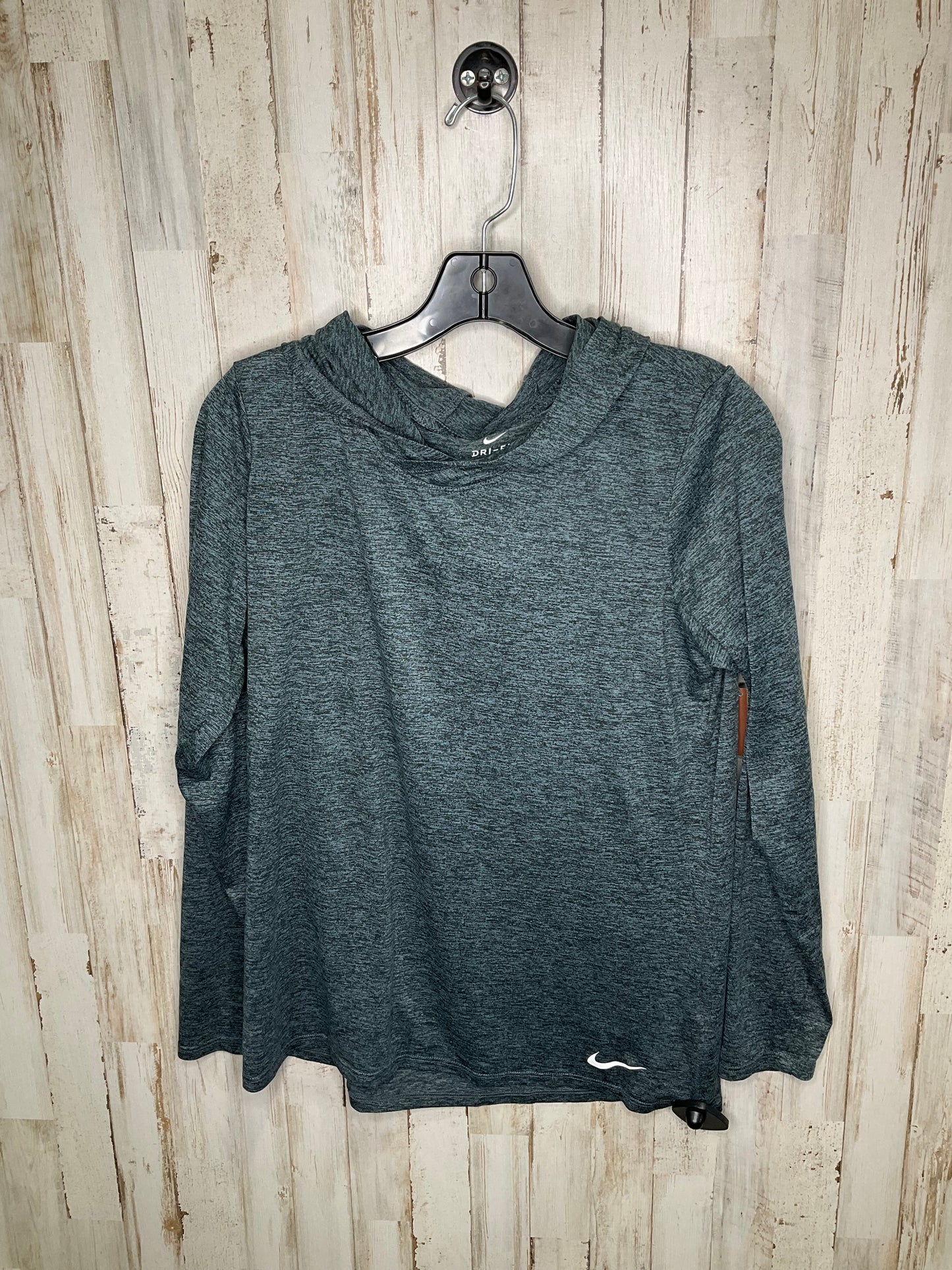 Athletic Top Long Sleeve Hoodie By Nike  Size: L